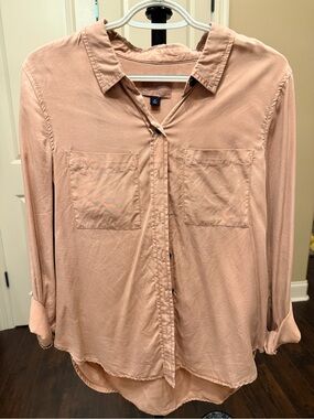 American Vintage Blush Pink Button-Down Shirt